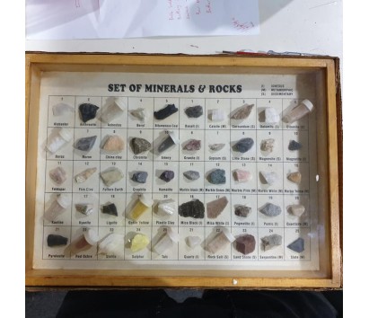 minerals and rocks set