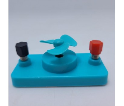 Motor fan with base (spring connector)