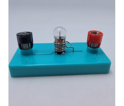 Bulb holder with base (spring connector)