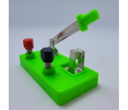 Knife edge switch with base (spring connector)