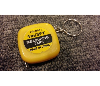 Measuring tape key chain