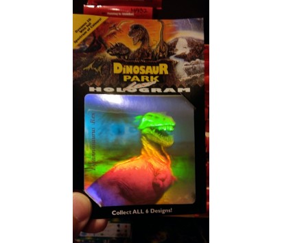 Hologram dinosaur card