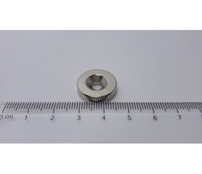 Cylindrical super magnet (dia 18 mm x 5 mm, inner dia 5.2 mm)