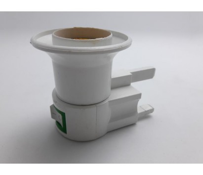 E27 bulb holder with 3-pin plug