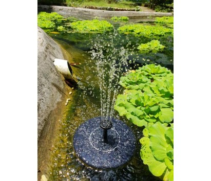 solar powered floating fountain